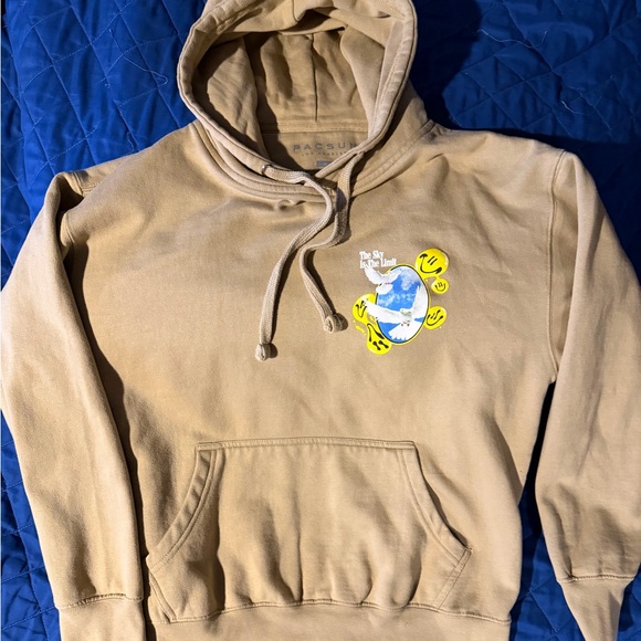 PacSun Tan Hoodie with Graphic Design - Picture 2 of 2